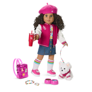 Truly Me™ 18-inch Doll #132 with curly dark-brown hair D2