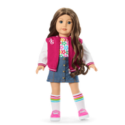 Truly Me™ 18-inch Doll #126 with wavy brown hair Z6