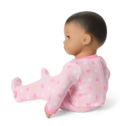 Bitty Baby® Doll #5 with dark-brown hair in Pastel Pink K5