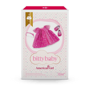 Pink Party-Ready Dress for Bitty Baby® Dolls V9