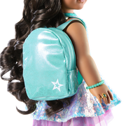 Shimmering Sea Turtle Backpack & Accessory Set for 18-inch Dolls E2