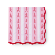 American Girl™ x Bonjour Fête Pink Stripe Large Napkins (Set of 20) Y6