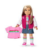 Truly Me™ 18-inch Doll #100 with straight layered blonde hair J0