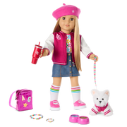 Truly Me™ 18-inch Doll #131 with straight blonde hair F7