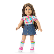 Truly Me™ 18-inch Doll #126 with wavy brown hair Z6