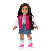 Truly Me™ 18-inch Doll #108 with curly black-brown hair O5