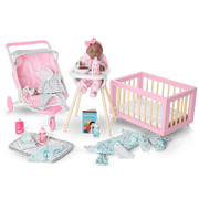 Little Bitty Baby™ Layette & High Chair Set for 7.75-inch Dolls A7