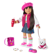 Truly Me™ 18-inch Doll #130 with straight black-brown hair M2