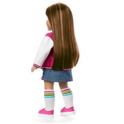 Truly Me™ 18-inch Doll #122 with straight dark-brown hair P4