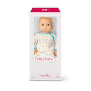 Bitty Baby® Doll #6 with red hair in Pastel Blue C2