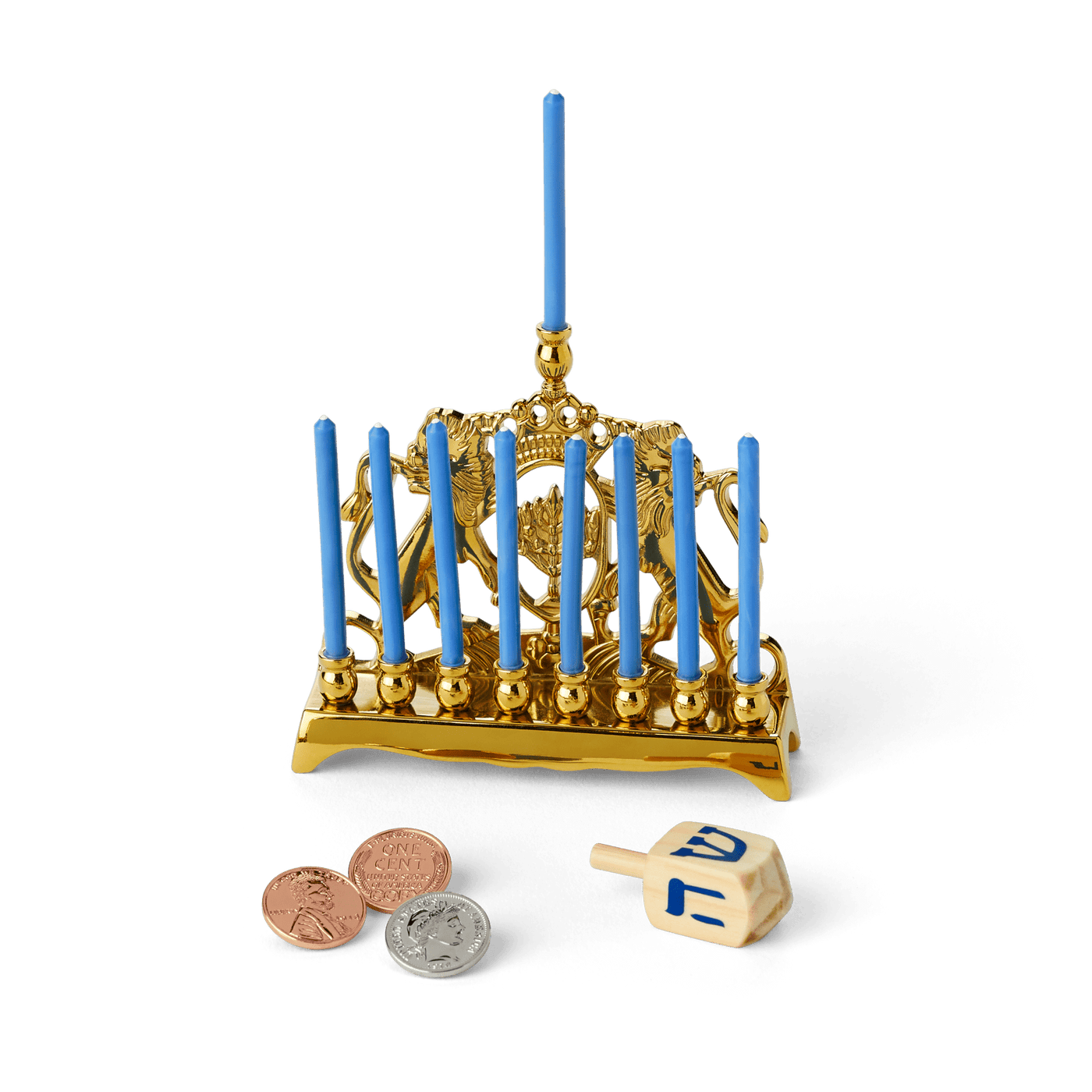 Rebecca’s™ Menorah & Dreidel Set for 18-inch Dolls (Historical Characters) I0