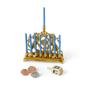 Rebecca’s™ Menorah & Dreidel Set for 18-inch Dolls (Historical Characters) I0