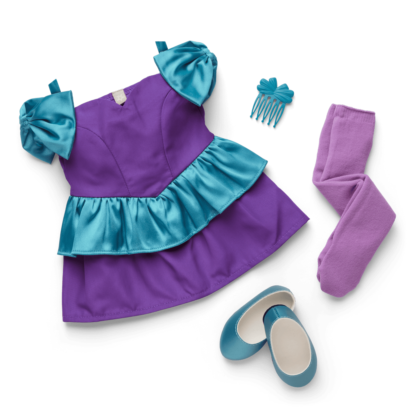 Courtney’s™ Bow-dacious Party Dress for 18-inch Dolls (Historical Characters) I5
