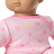 Bitty Baby® Doll #5 with dark-brown hair in Pastel Pink K5