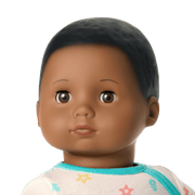 Bitty Baby® Doll #1 with black hair in Pastel Blue R9