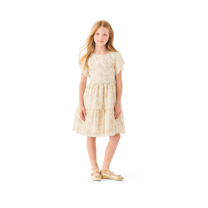 American Girl® x Janie and Jack Sparkly Cream Celebration Dress for Little Girls & Girls L4