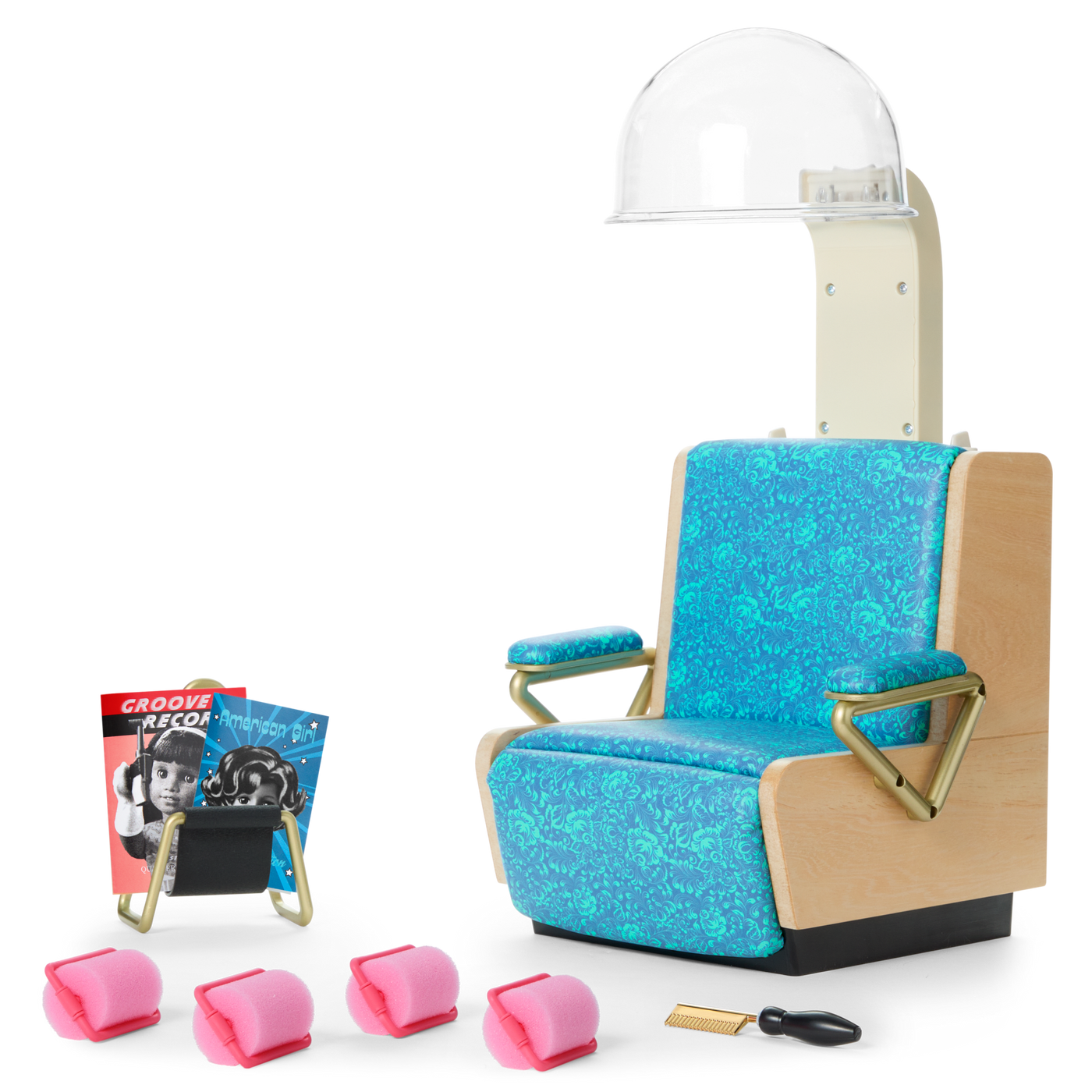 Melody’s™ Salon Chair & Accessories for 18-inch Dolls (Historical Characters) J0