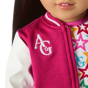 Truly Me™ 18-inch Doll #124 with straight black-brown hair I6