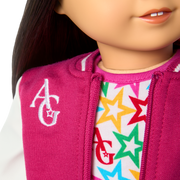 Truly Me™ 18-inch Doll #130 with straight black-brown hair M2
