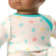 Bitty Baby® Doll #1 with black hair in Pastel Blue R9