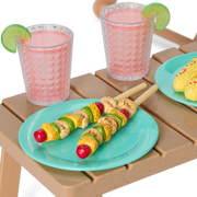 Raquel's™ Beach Chairs & Barbecue Set for 18-inch Dolls (Girl of the Year™ 2026) J0