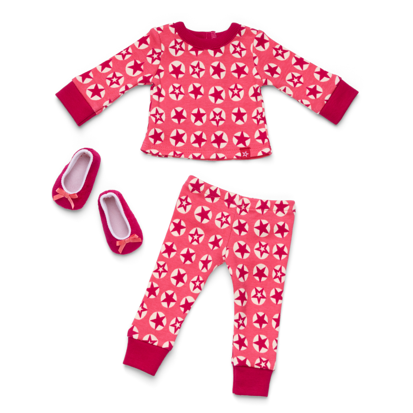 American Girl® x Hanna Andersson Berry Bright Stars Pajamas for 18-inch Dolls B2