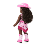 Glam Pink Cowgirl Outfit for 18-inch Dolls K0
