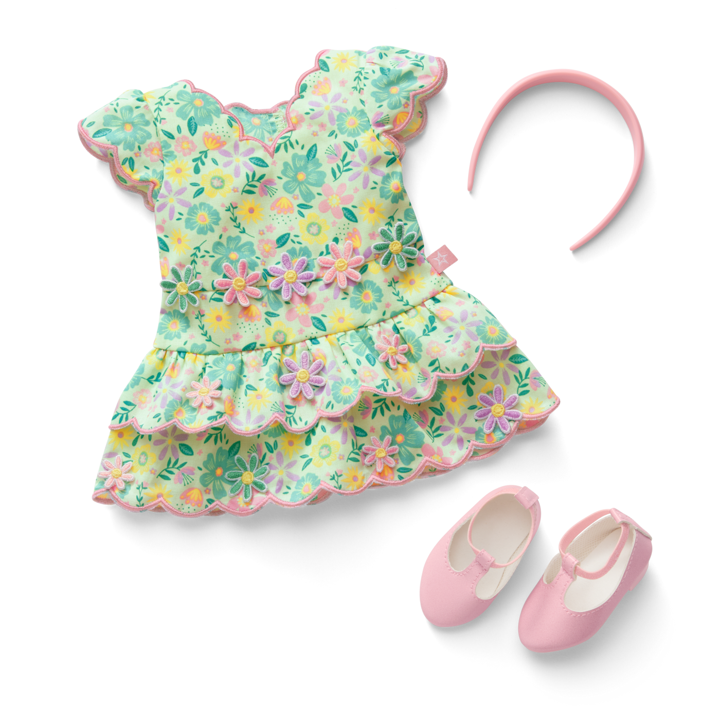 Pastel Petals Dress for 18-inch Dolls B3