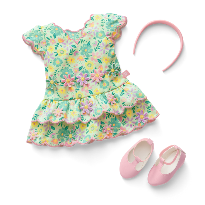 Pastel Petals Dress for 18-inch Dolls K5