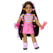 Long Hair Looks™ by Truly Me™ 18-inch Doll #134 & hair accessories V4