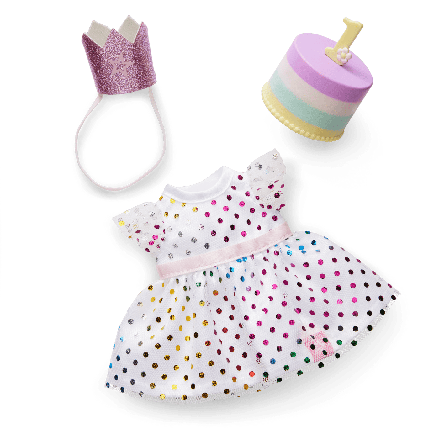 Little Bitty Baby™ First Birthday Celebration Set for 7.75-inch Dolls J7