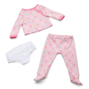 Bitty Baby® Doll #2 with brown hair in Pastel Pink N9