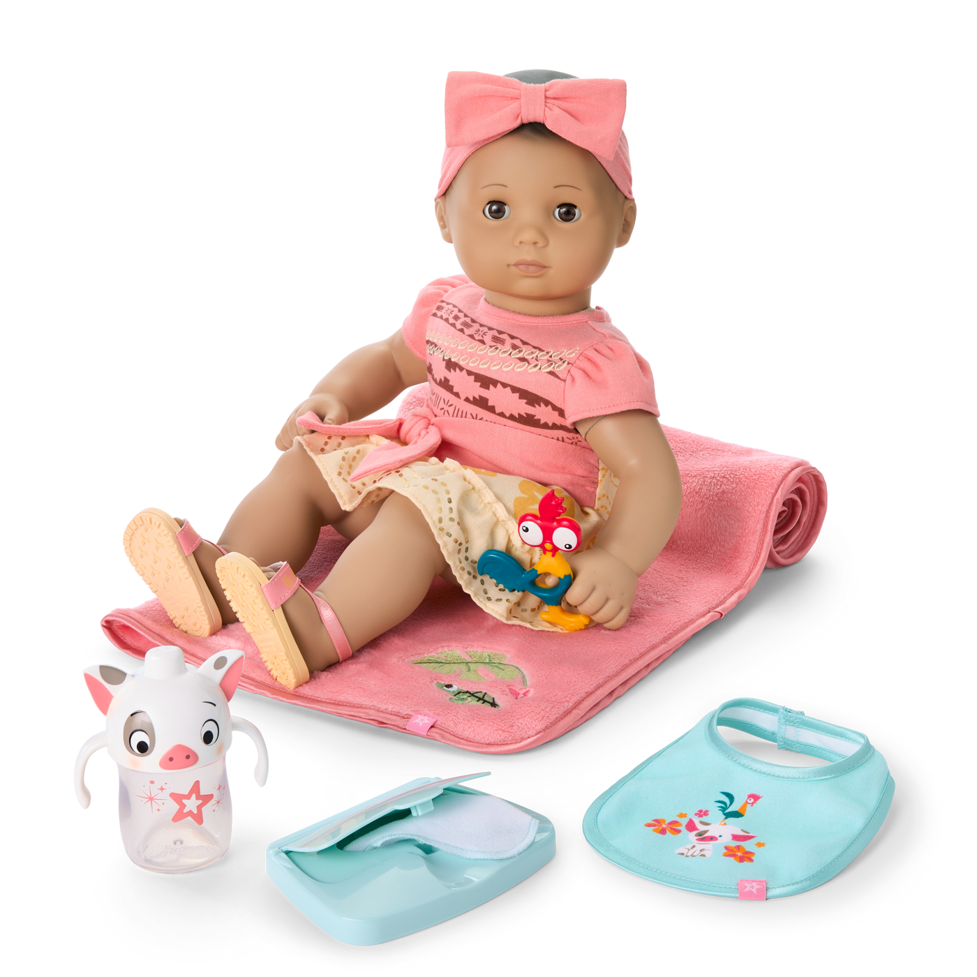 Disney Princess Moana Cuddle & Care Set with Bitty Baby® Doll by American Girl® O6