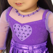 February Amethyst Bliss Outfit for 18-inch Dolls K7