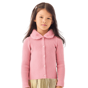American Girl® x Janie and Jack Rosy Ribbed Cardigan for Girls W1