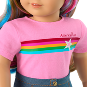 Truly Me™ 18-inch Doll #101 with wavy caramel hair Q9