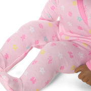 Bitty Baby® Doll #1 with black hair in Pastel Pink M1