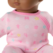 Bitty Baby® Doll #1 with black hair in Pastel Pink M1