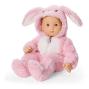 Playful Pink Bunny One-Piece Outfit for Bitty Baby® Dolls T4