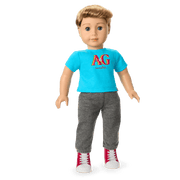 Truly Me™ 18-inch Doll #104 with straight caramel hair E6