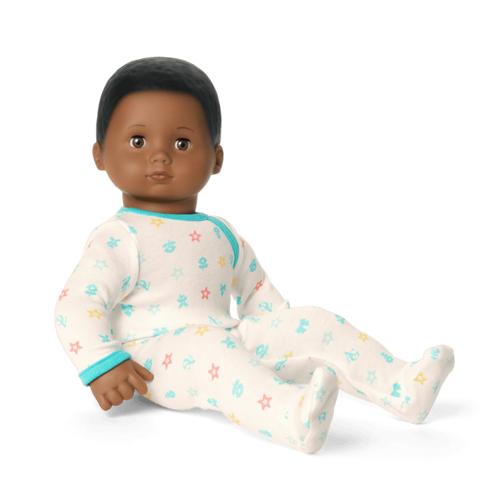 Bitty Baby® Doll #1 with black hair in Pastel Blue R9