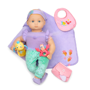 Disney Princess Ariel Cuddle & Care Set with Bitty Baby® Doll by American Girl® I0