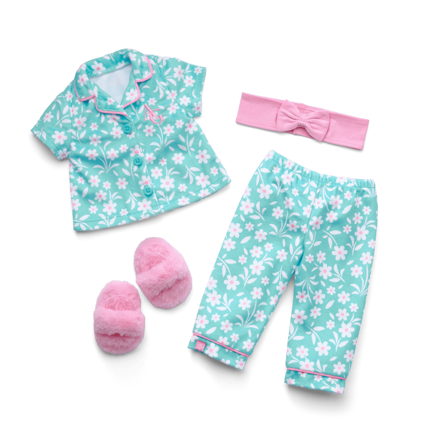 Flower Fun PJs for 18-inch Dolls H8