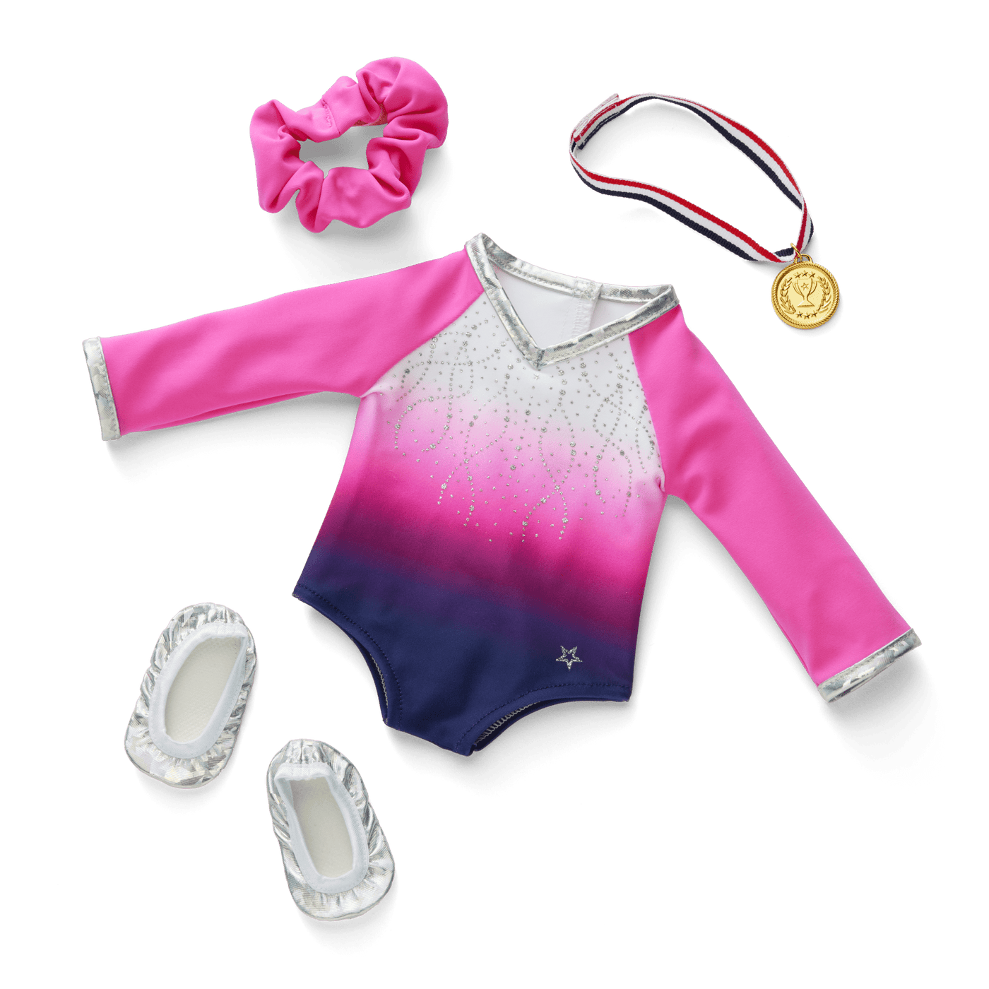 Beam with Pride Gymnastics Outfit for 18-inch Dolls O4