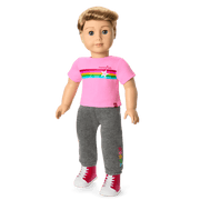 Truly Me™ 18-inch Doll #104 with straight caramel hair E6