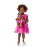 Pink Party-Ready Dress for Little Girls (Bitty Baby®) H8