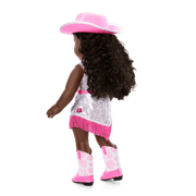 Glam Pink Cowgirl Outfit for 18-inch Dolls K9