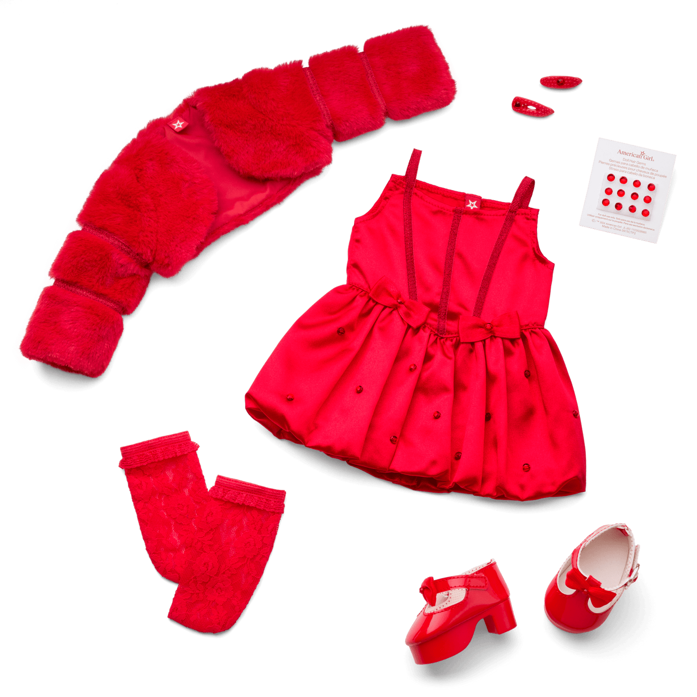July Ruby Beauty Outfit for 18-inch Dolls H2