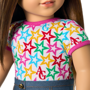 Truly Me™ 18-inch Doll #107 with straight brown hair T1