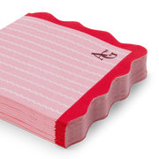 American Girl™ x Bonjour Fête Pink Pinstripe Small Napkins (Set of 20) X0